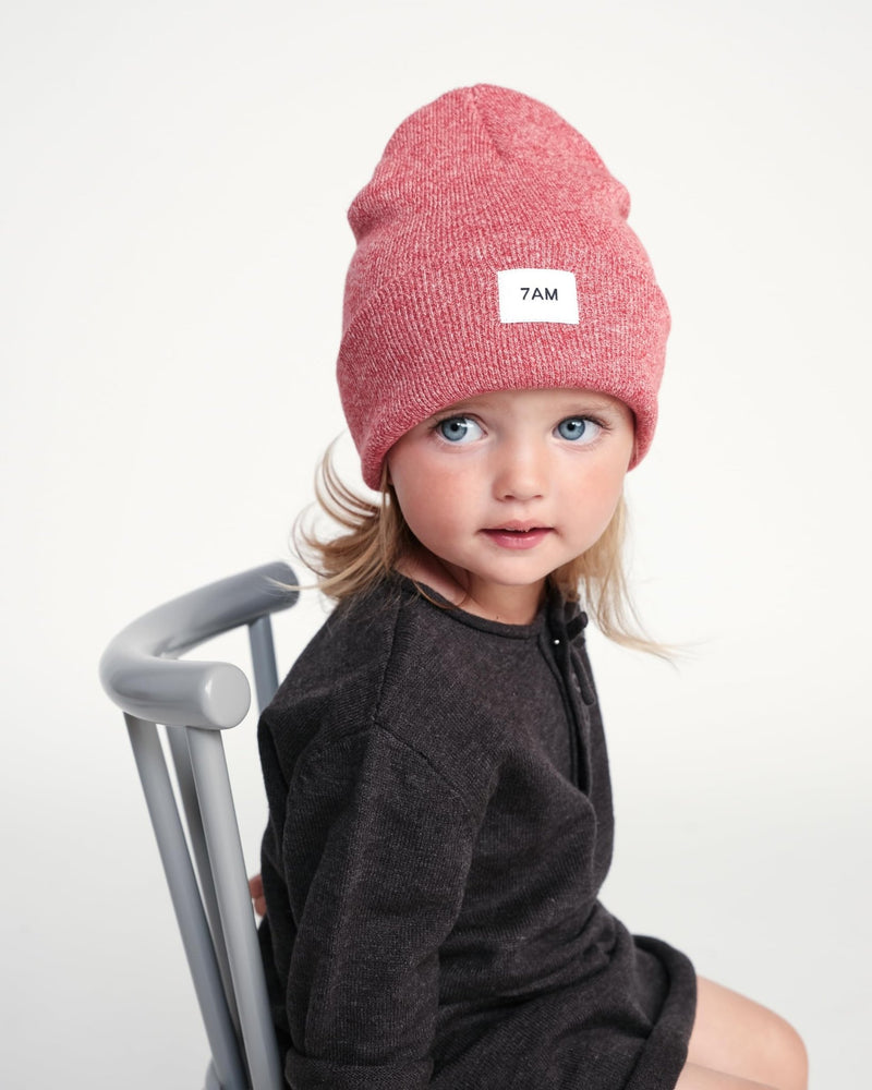 7AM - Heather Beanie Mother & Baby Aqua 0 - 6M