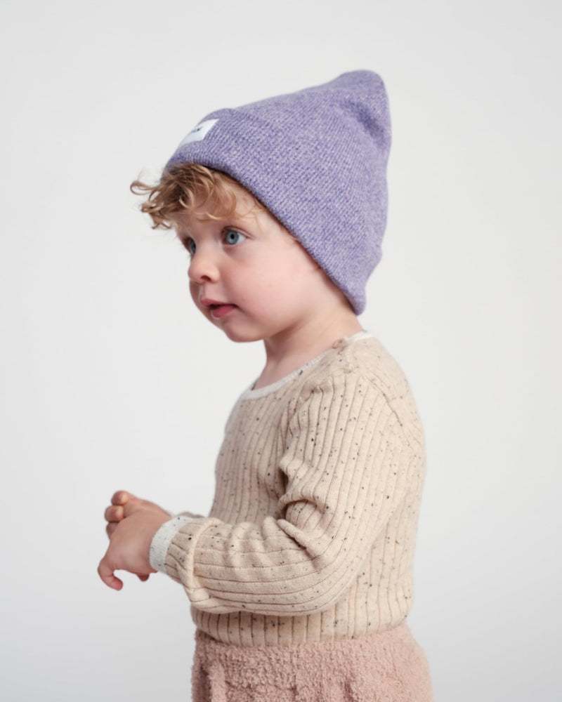 7AM - Heather Beanie Mother & Baby Aqua 0 - 6M