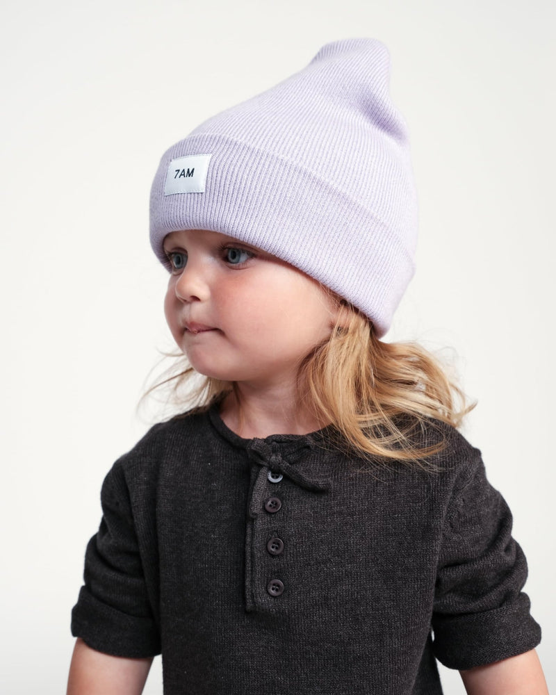 7AM - Heather Beanie Mother & Baby Aqua 0 - 6M
