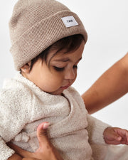 7AM - Heather Beanie Mother & Baby Aqua 0 - 6M