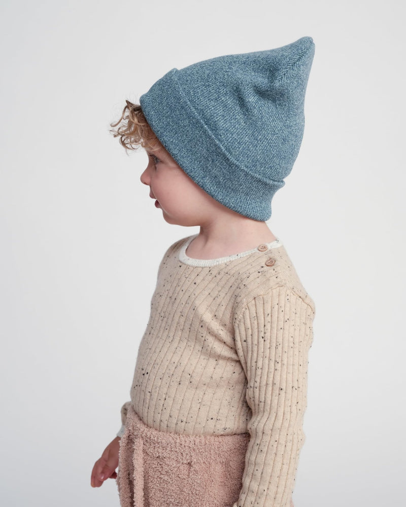 7AM - Heather Beanie Mother & Baby Aqua 0 - 6M