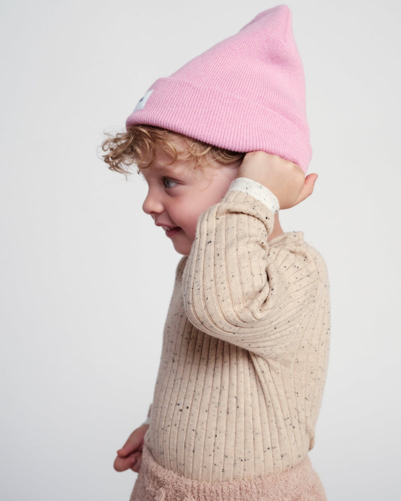 7AM - Heather Beanie Mother & Baby Aqua 0 - 6M
