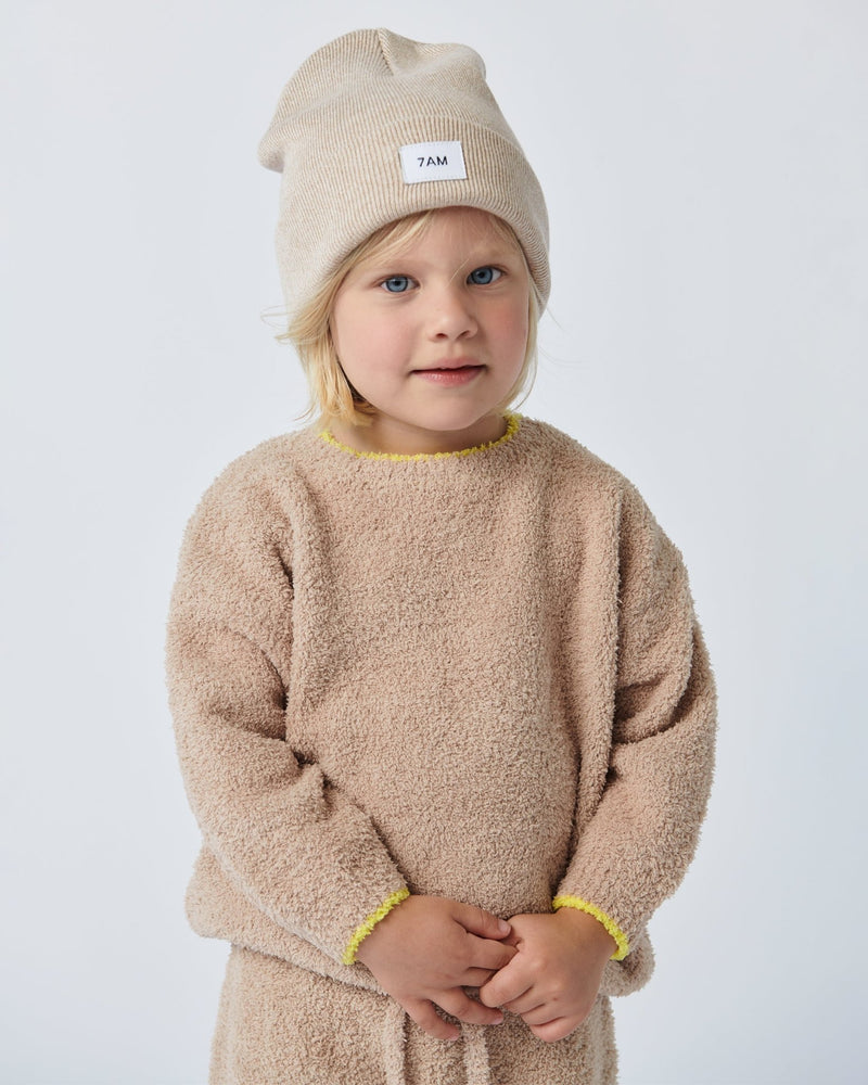 7AM - Heather Beanie Mother & Baby Aqua 0 - 6M