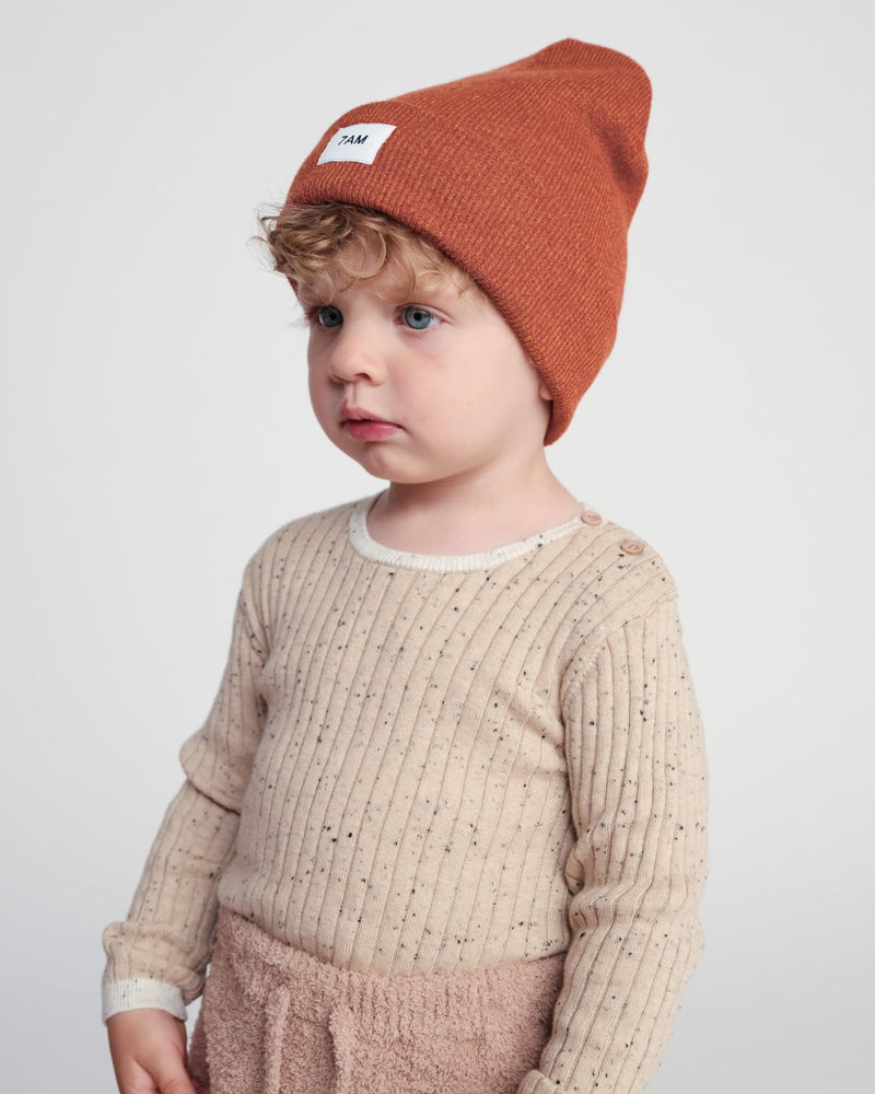 7AM - Heather Beanie Mother & Baby Aqua 0 - 6M