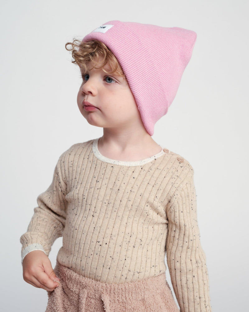 7AM - Heather Beanie Mother & Baby Aqua 0 - 6M