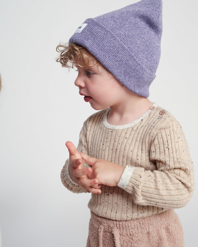 7AM - Heather Beanie Mother & Baby Aqua 0 - 6M