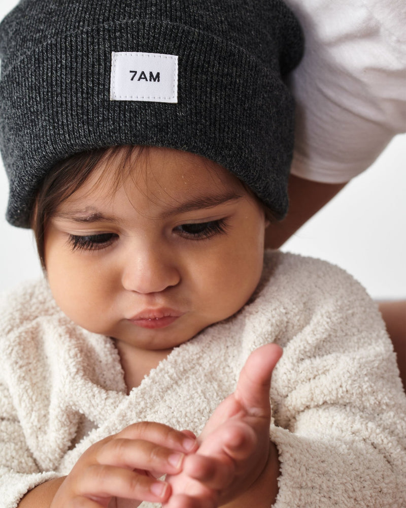 7AM - Heather Beanie Mother & Baby Aqua 0 - 6M