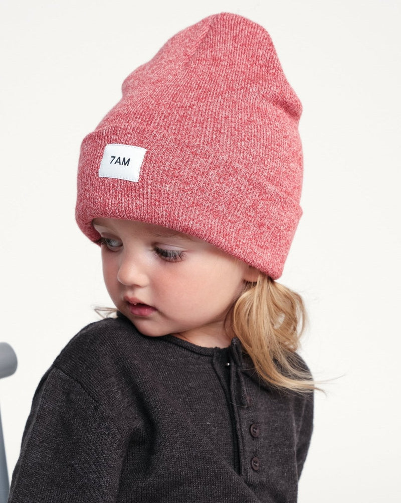 7AM - Heather Beanie Mother & Baby Aqua 0 - 6M