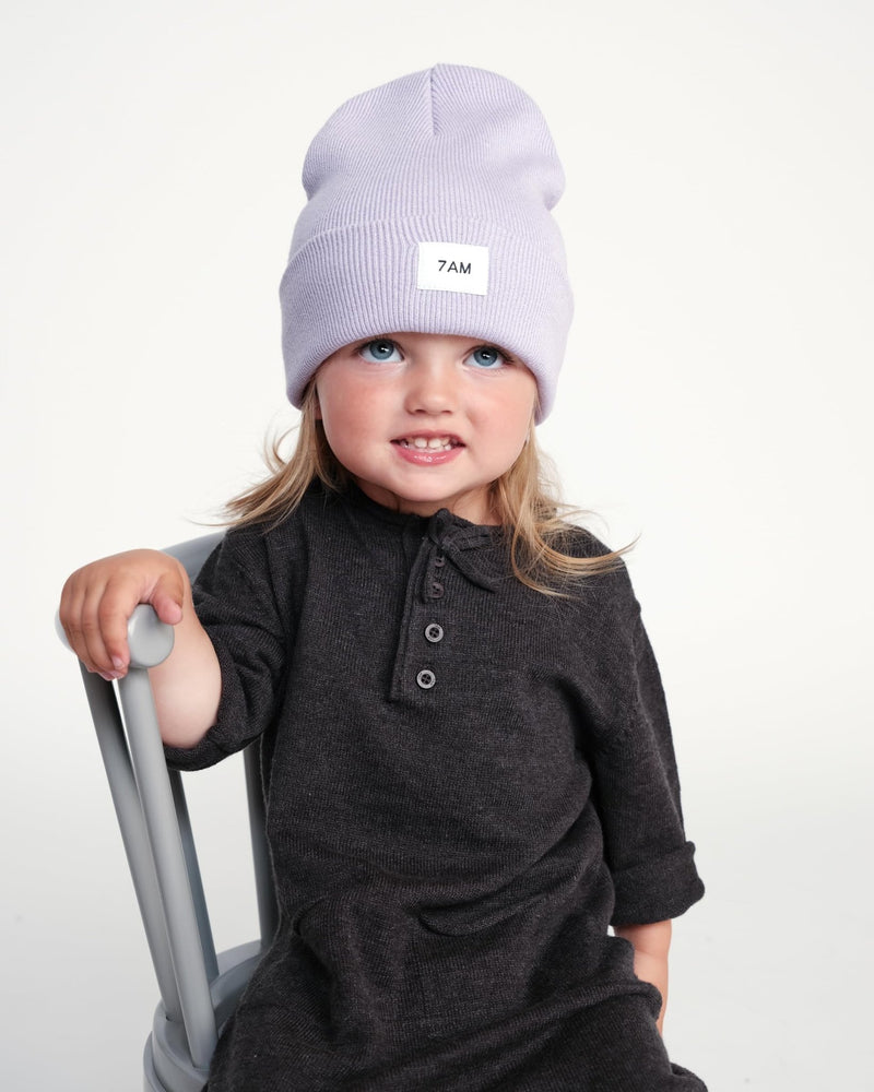 7AM - Heather Beanie Mother & Baby Aqua 0 - 6M