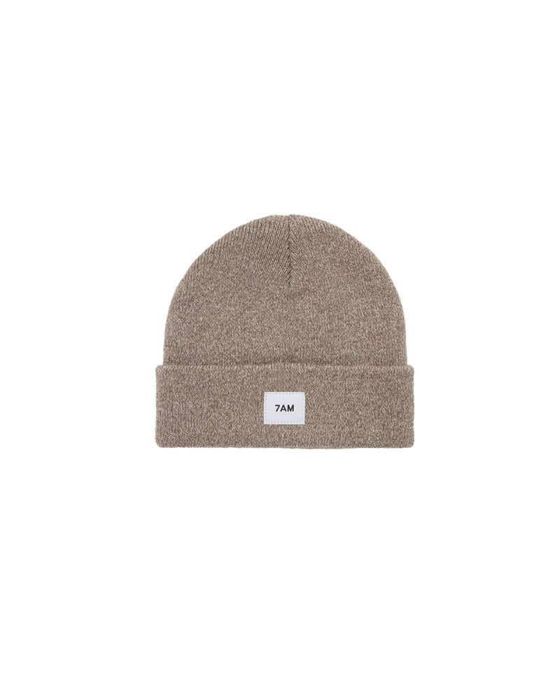 7AM - Heather Beanie Mother & Baby Ash Oak 0 - 6M