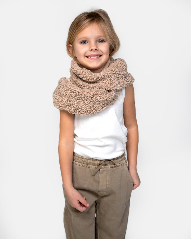 7AM - Infinity Scarf - Teddy - Oatmeal - OS