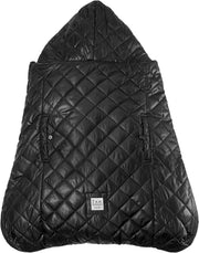 7AM - K - Poncho Mother & Baby Black Plush