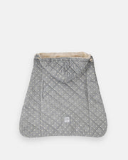 7AM - K - Poncho Mother & Baby Plush Stars - Grey Stars