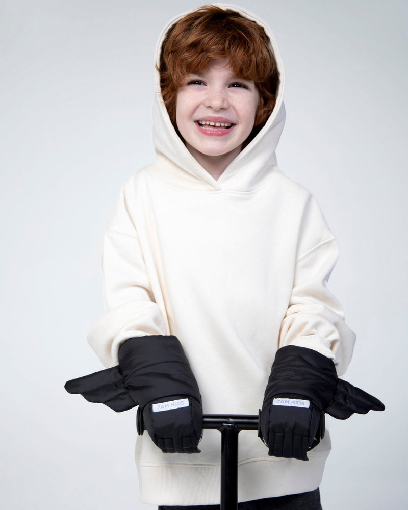 7AM - Kids Scooter Warmmuffs - Wings Mother & Baby Black