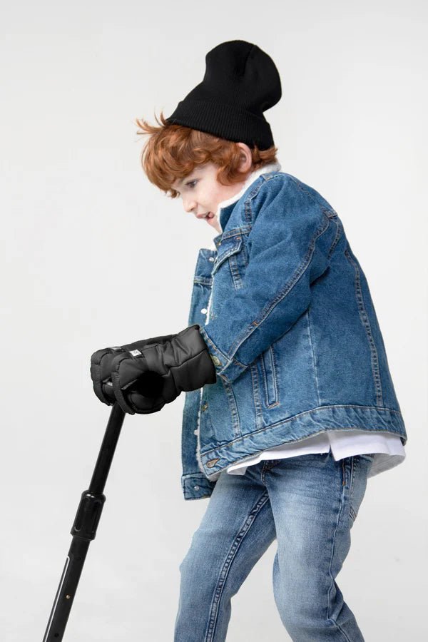 7AM - Kids Scooter Warmmuffs - Wings Mother & Baby Black