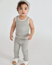 7AM - Leggings - Hug Me - Heather Grey - 18 - 24M Apparel & Accessories Heather Grey