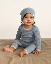 7AM - Leggings - Hug Me - Lake Blue - 12 - 18M Apparel & Accessories Lake Blue