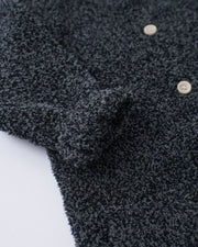7AM - Long Sleeve Jumpsuit - Fuzzy Mother & Baby Black Melange 0 - 3M