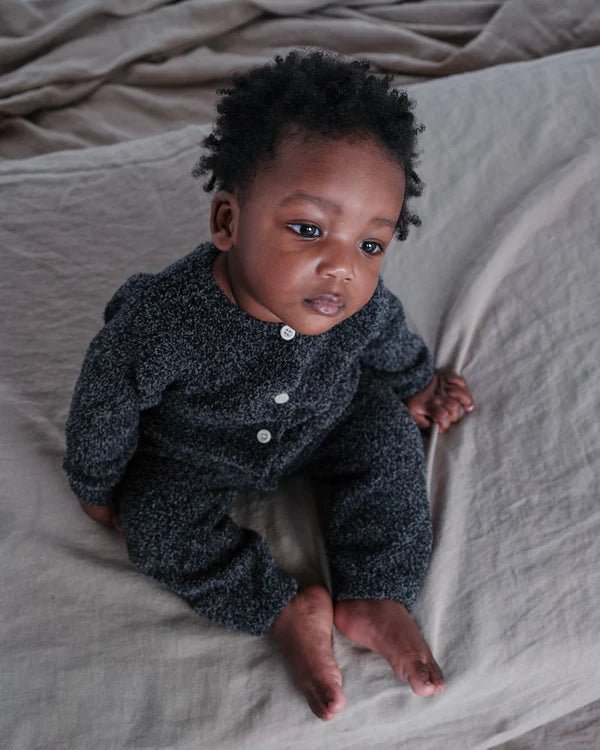 7AM - Long Sleeved Romper - Taro - 9 - 12M Mother & Baby