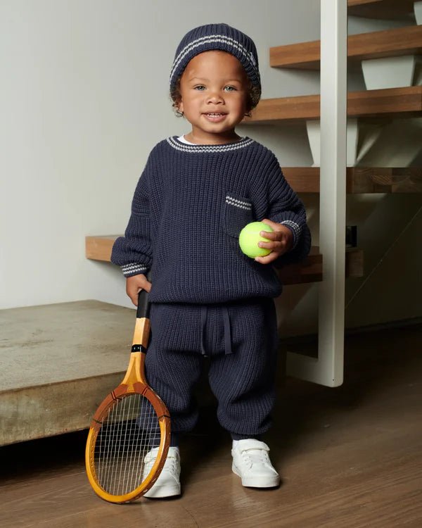 7AM - Lounge Pants - Chunky Tennis Mother & Baby Ash Rose 1 - 3M