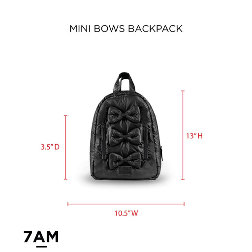 7AM - MINI Bows Backpack - Hot Pink - OS