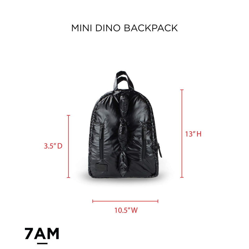 7AM - MINI Dino Backpack - Black - OS