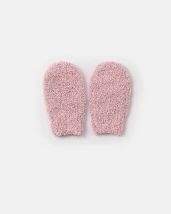 7AM - Mittens - Fuzzy Mother & Baby Ash Rose 0 - 12M
