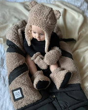 7AM - Mittens - Teddy - Oatmeal - 0 - 6M Mother & Baby