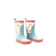 7AM - Rain Boots Mother & Baby Print House Teal 9