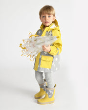 7AM - Rain Boots Mother & Baby Print Star Yellow 6