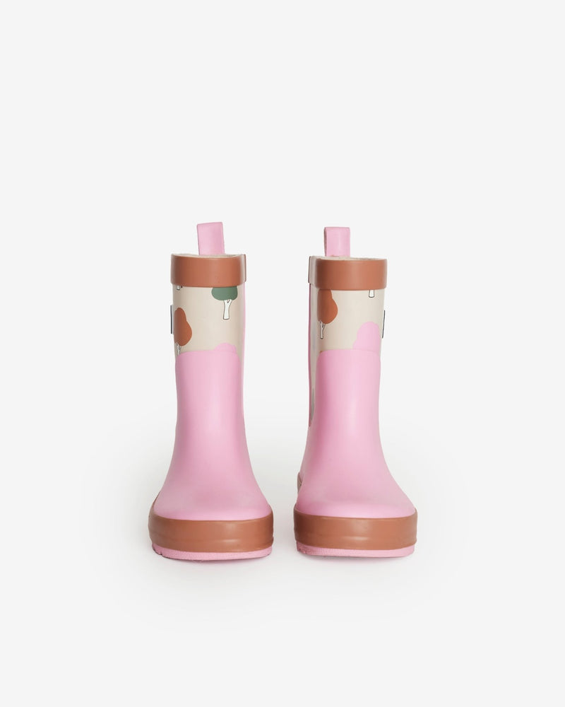7AM - Rain Boots Mother & Baby Print Star Yellow 6