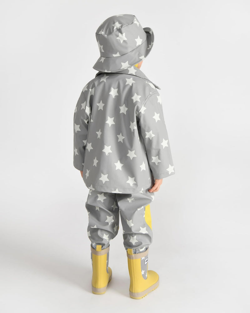 7AM - Rain Boots Mother & Baby Print Star Yellow 6
