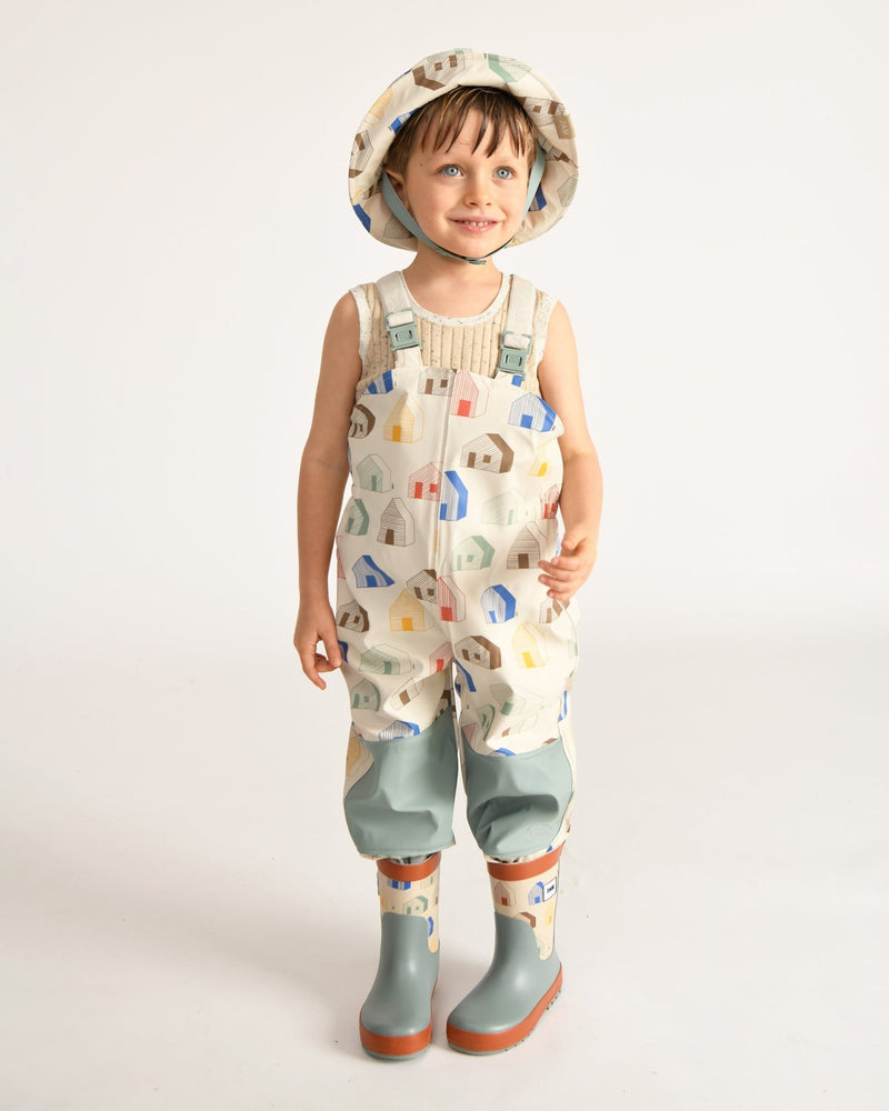 7AM - Rain Bucket Hat Mother & Baby Tree Beige 4 - 6Y
