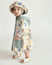 7AM - Rain Bucket Hat Mother & Baby Tree Beige 4 - 6Y