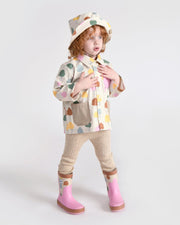 7AM - Rain Bucket Hat Mother & Baby Tree Beige 4 - 6Y