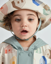 7AM - Rain Bucket Hat Mother & Baby Tree Beige 4 - 6Y