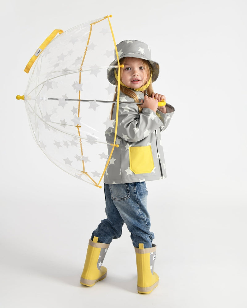 7AM - Rain Bucket Hat Mother & Baby Tree Beige 4 - 6Y