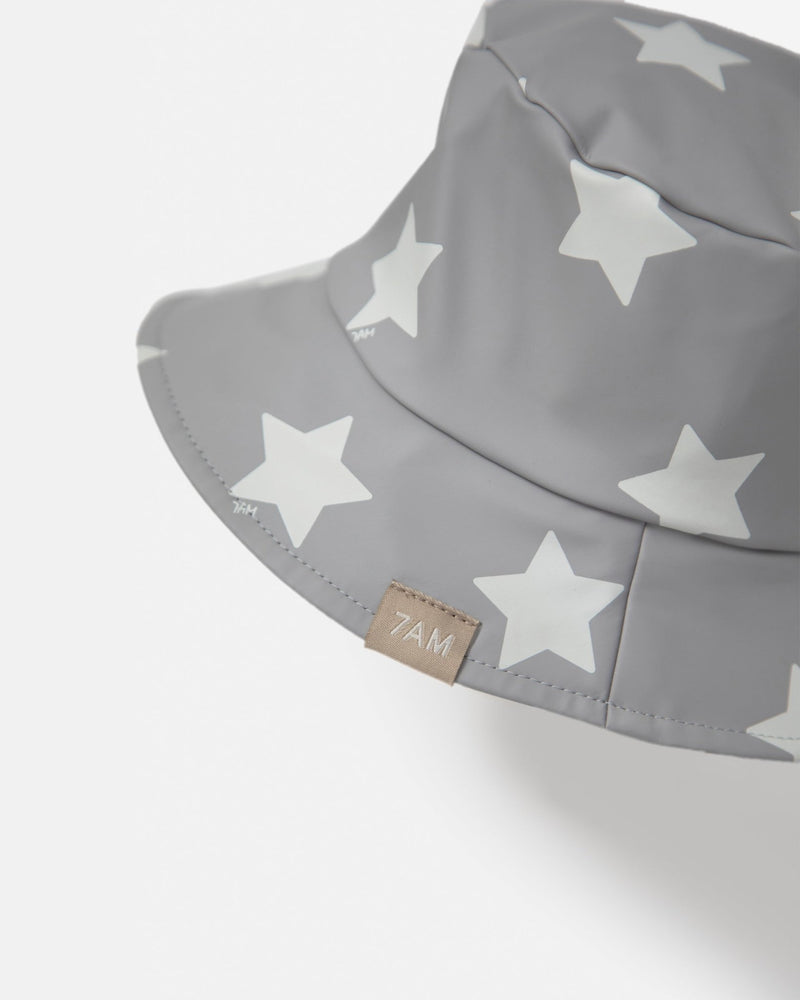 7AM - Rain Bucket Hat Mother & Baby Tree Beige 4 - 6Y