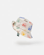 7AM - Rain Bucket Hat Mother & Baby Tree Beige 4 - 6Y