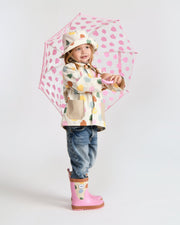 7AM - Rain Bucket Hat Mother & Baby Tree Beige 4 - 6Y