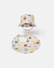 7AM - Rain Bucket Hat Mother & Baby Tree Beige 4 - 6Y