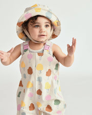 7AM - Rain Bucket Hat Mother & Baby Tree Beige 4 - 6Y