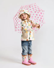 7AM - Rain Bucket Hat Mother & Baby Tree Beige 4 - 6Y