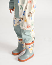 7AM - Rain Coverall Apparel & Accessories Tree Beige 18 - 24M