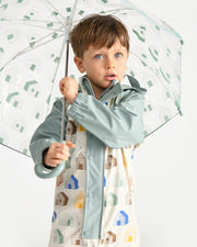 7AM - Rain Coverall Apparel & Accessories Tree Beige 18 - 24M