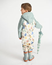 7AM - Rain Coverall Apparel & Accessories Tree Beige 18 - 24M