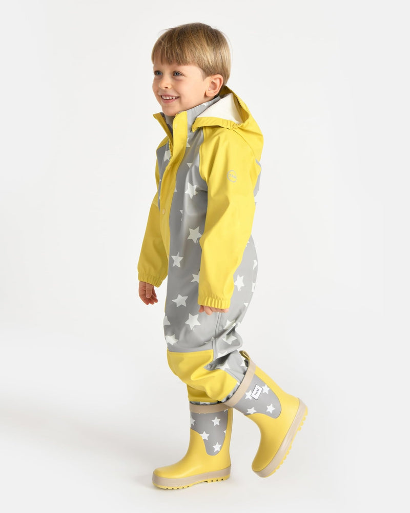 7AM - Rain Coverall Apparel & Accessories Tree Beige 18 - 24M