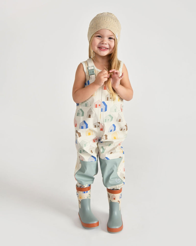 7AM - Rain Suspender Pants Apparel & Accessories House Teal 18 - 24M