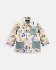 7AM - Rain Worker Jacket Apparel & Accessories Rainy Houses Teal 18 - 24M