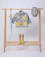 7AM - Rain Worker Jacket Apparel & Accessories Rainy Stars Yellow 18 - 24M